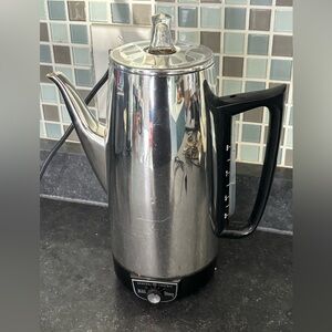 Vintage 9 cup General Electric coffee perc